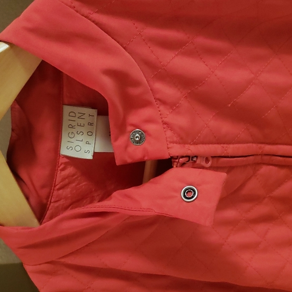 Sigrid Olsen Sport Quilted adjustable lined zipup jacket - Georgeous fitted - Picture 3 of 9